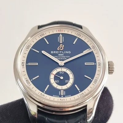 Premier Automatic 40 Stainless Steel / Blue / Croco Blue / Folding
