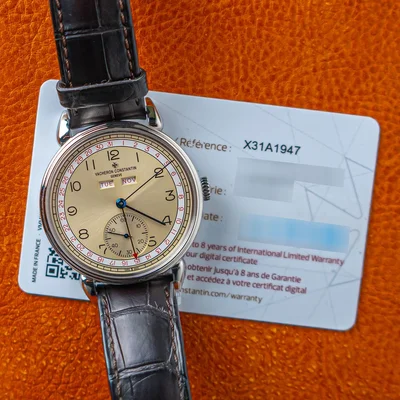 Historiques Triple Calendrier 1942 Stainless Steel / Silver /  Burgundy