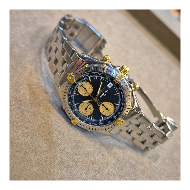 Thumb Chronomat Evolution Stainless Steel / Yellow Gold / Blue