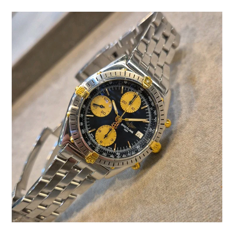Thumb Chronomat Evolution Stainless Steel / Yellow Gold / Blue