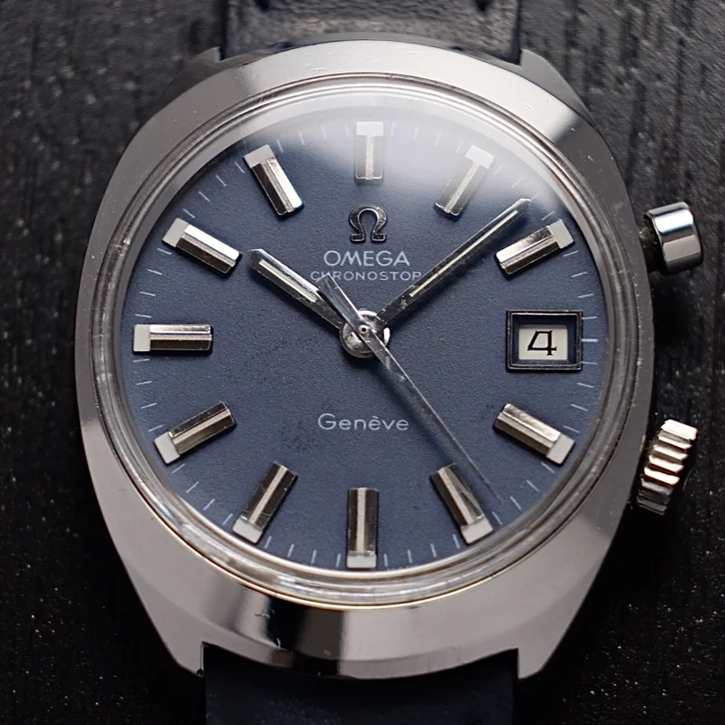 OMEGA Chronostop Geneve Blue Japanese Market JDM 146.009