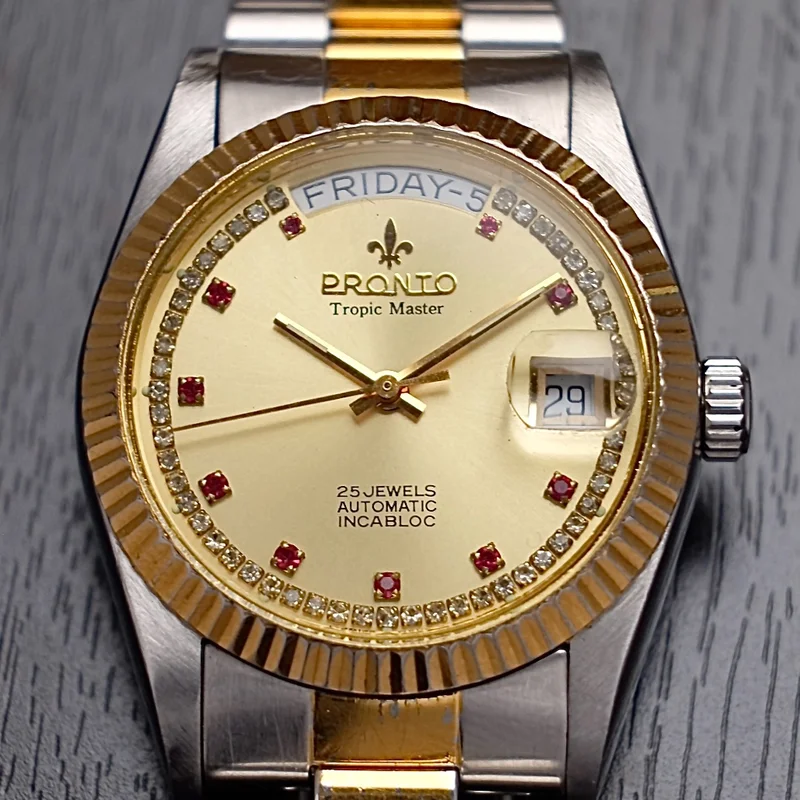 PRONTO Tropic Master String diamond ruby Automatic President