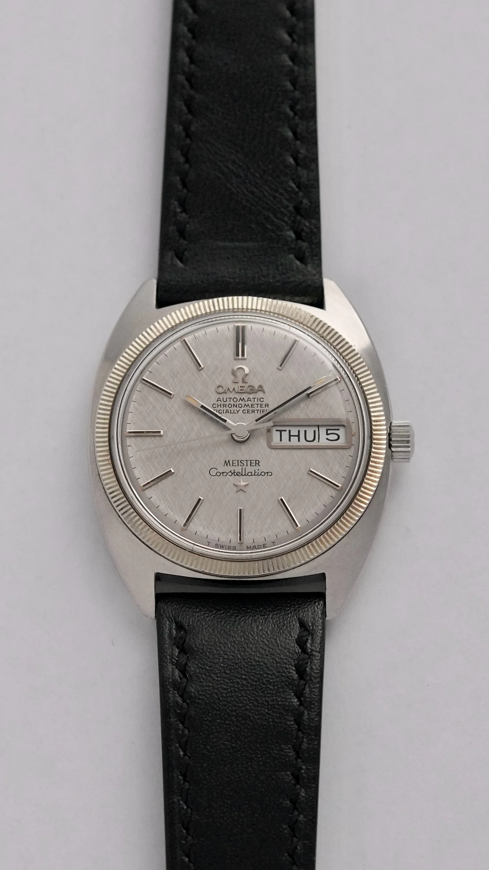 OMEGA Constellation C-shape 168.029 white gold bezel automatic 751 day date