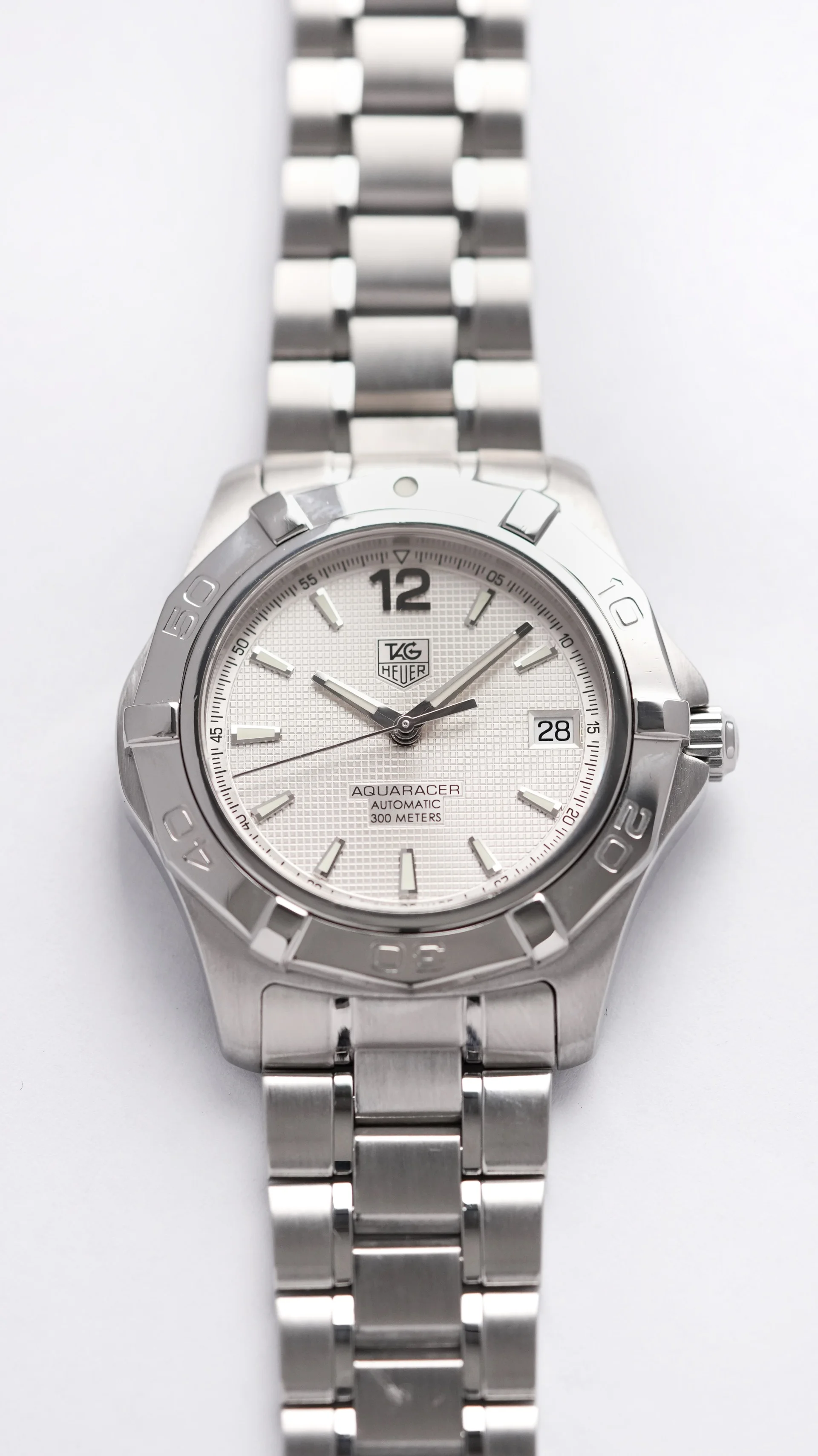 TAG Heuer AQUARACER WAF2111 Automatic Silver waffle