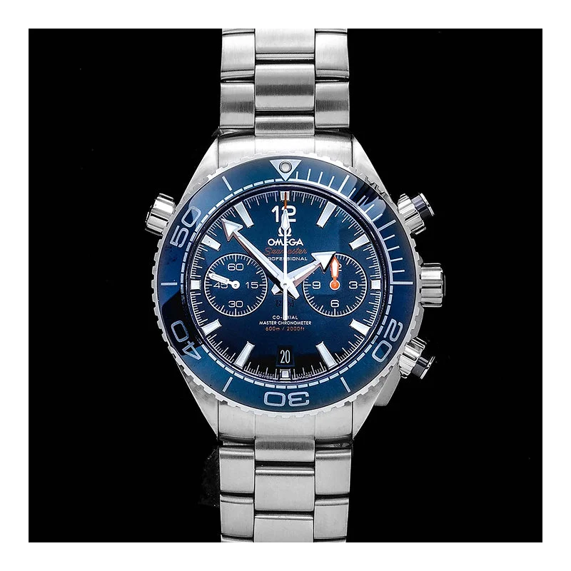 Seamaster Planet Ocean 600M Co-Axial 45.5 Master Chronometer Chronograph Stainless Steel / Blue / Bracelet