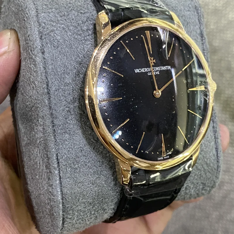 Thumb Patrimony Contemporaine 40 Manual-Winding Pink Gold / Black