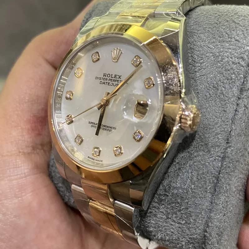 Thumb Datejust 41 Rolesor Everose Smooth / Oyster / MOP - Diamond
