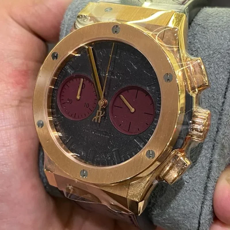 Thumb Classic Fusion 45 Chronograph Berluti Scritto Bordeaux