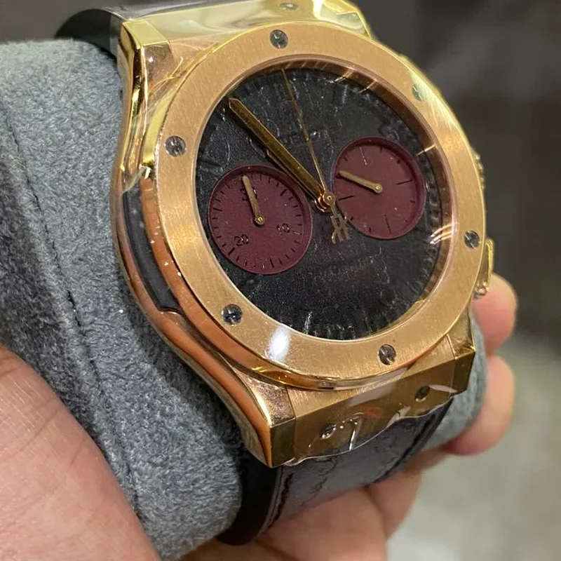 Thumb Classic Fusion 45 Chronograph Berluti Scritto Bordeaux
