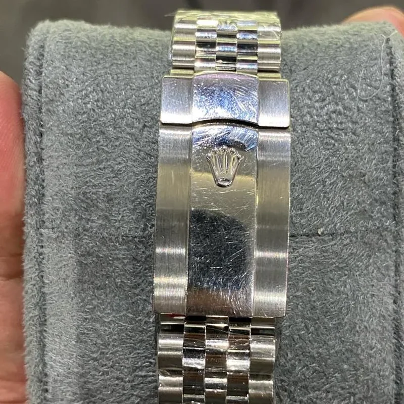 Thumb Datejust 41 Stainless Steel Smooth / Jubilee / Blue
