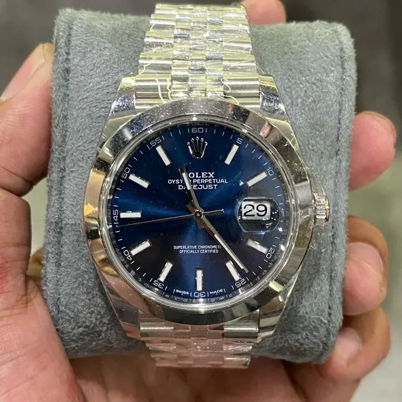 Datejust 41 Stainless Steel Smooth / Jubilee / Blue
