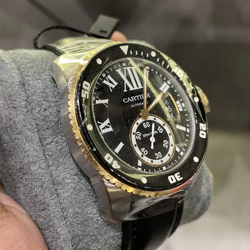Thumb Calibre de Cartier Diver Stainless Steel / Pink Gold / Black / Rubber