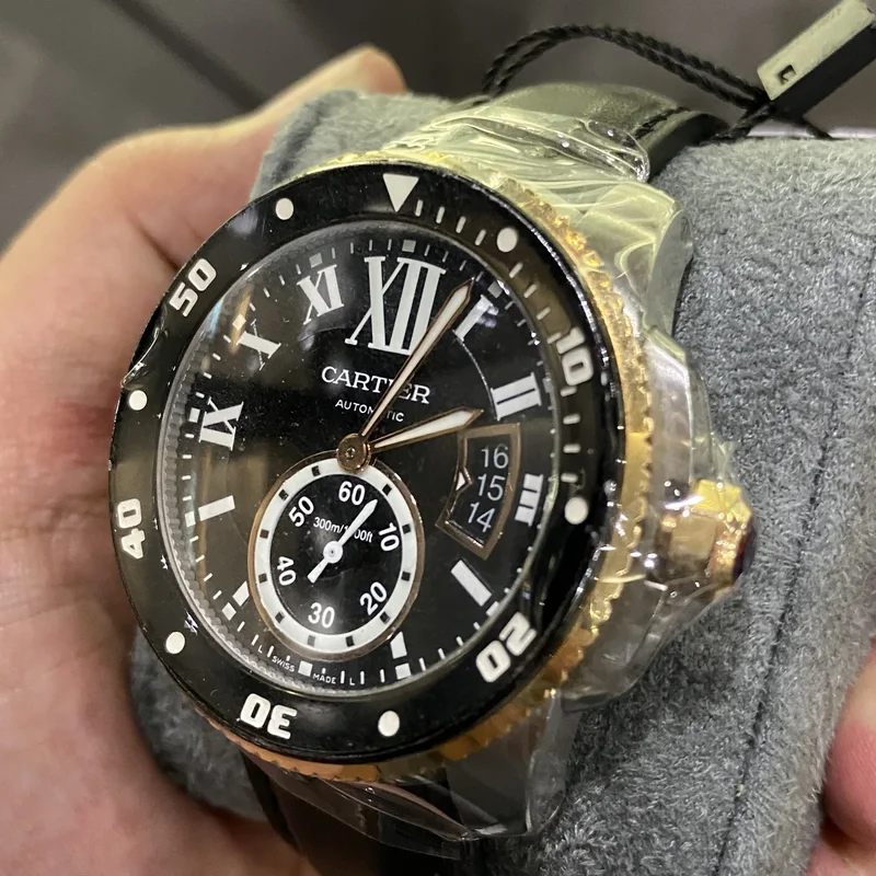 Thumb Calibre de Cartier Diver Stainless Steel / Pink Gold / Black / Rubber
