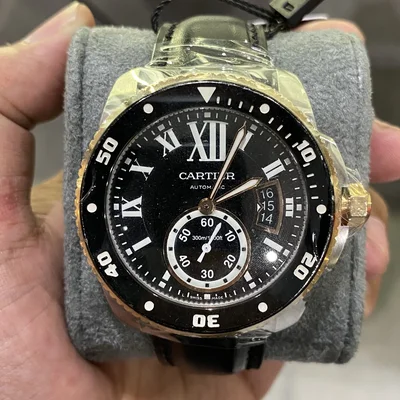 Calibre de Cartier Diver Stainless Steel / Pink Gold / Black / Rubber