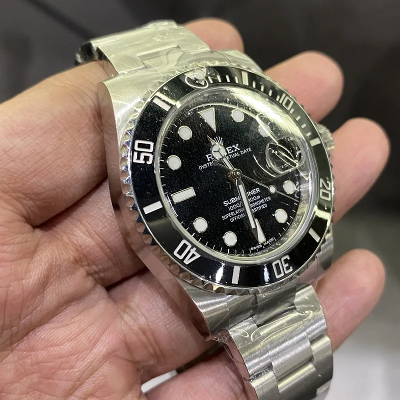 Thumb Submariner Date Stainless Steel / Black / Cerachom