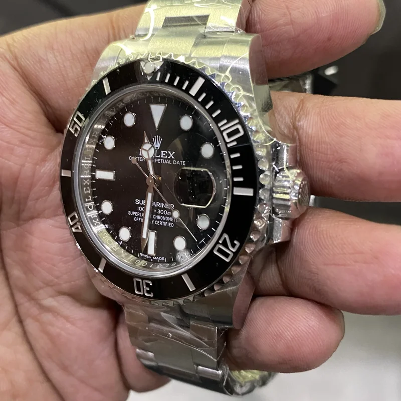 Thumb Submariner Date Stainless Steel / Black / Cerachom