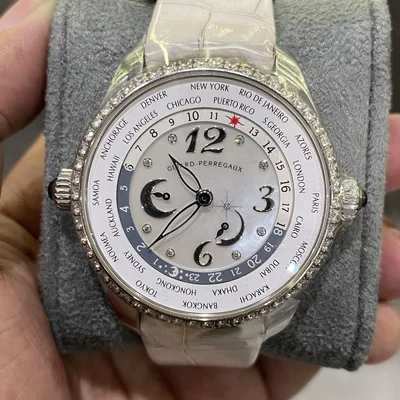 WW.TC Worldtimer Stainless Steel / White - Diamond