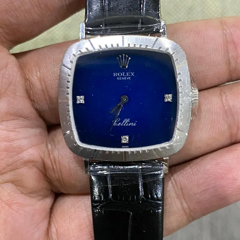 Cellini 4084 White Gold / Blue
