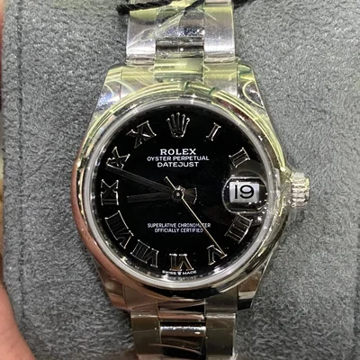 Datejust 31 Stainless Steel / Oyster / Black - Roman