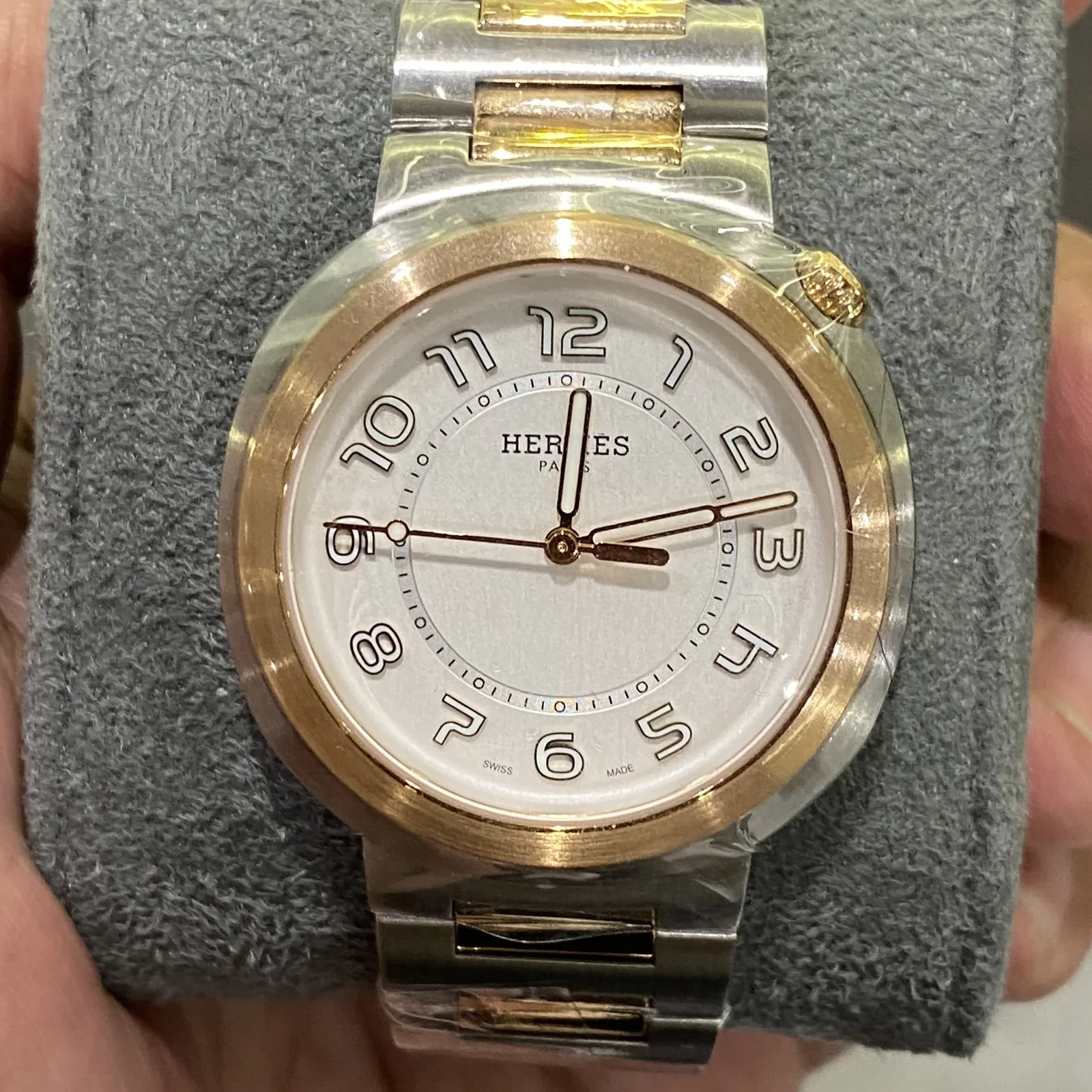 Cut Watch Stainless Steel - Rose Gold Large