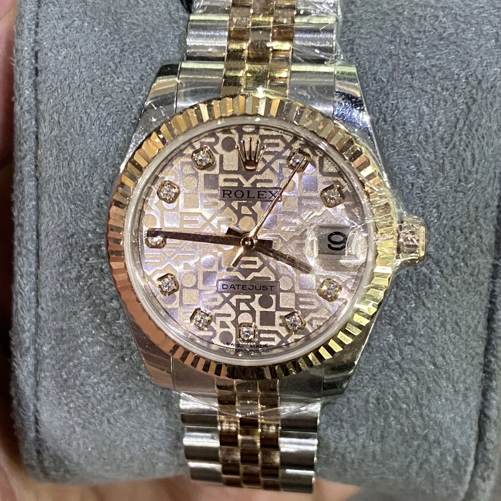 Datejust 31 Rolesor Everose Fluted / Jubilee / Pink Computer