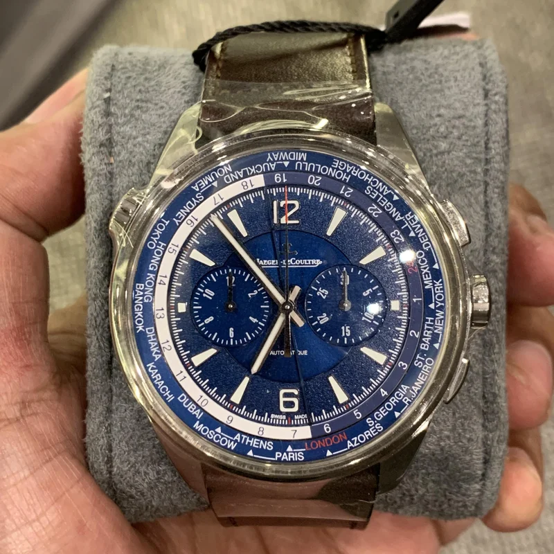 Polaris Chronograph WT Titanium / Blue / Calf