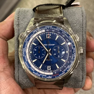 Polaris Chronograph WT Titanium / Blue / Calf