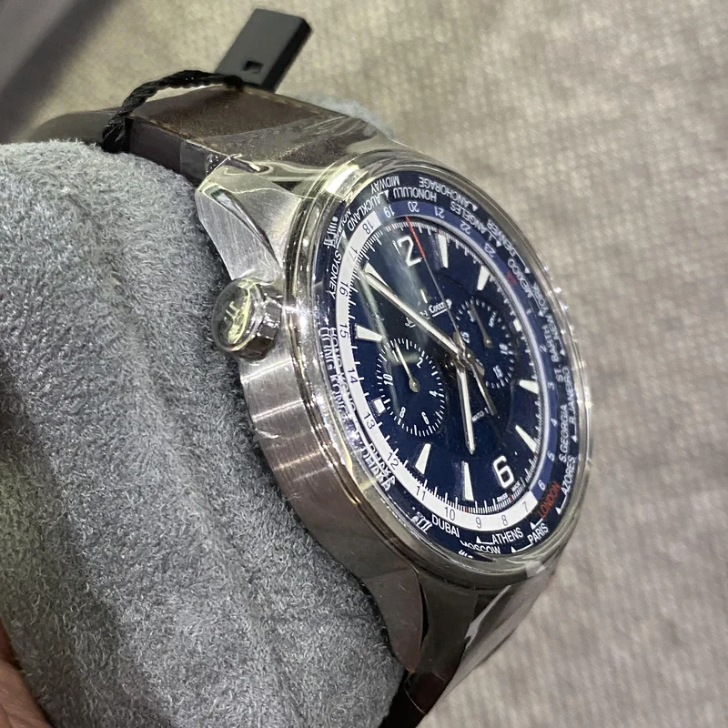 Thumb Polaris Chronograph WT Titanium / Blue / Calf