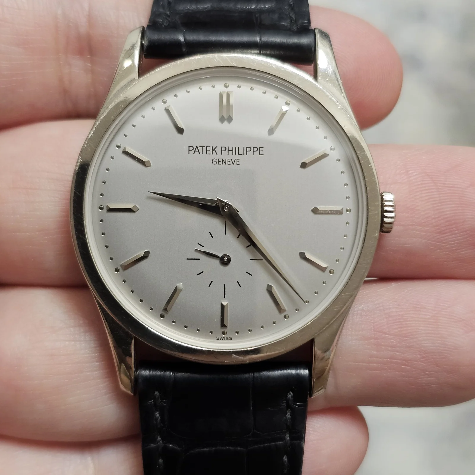 Calatrava 5196 White Gold / Silver