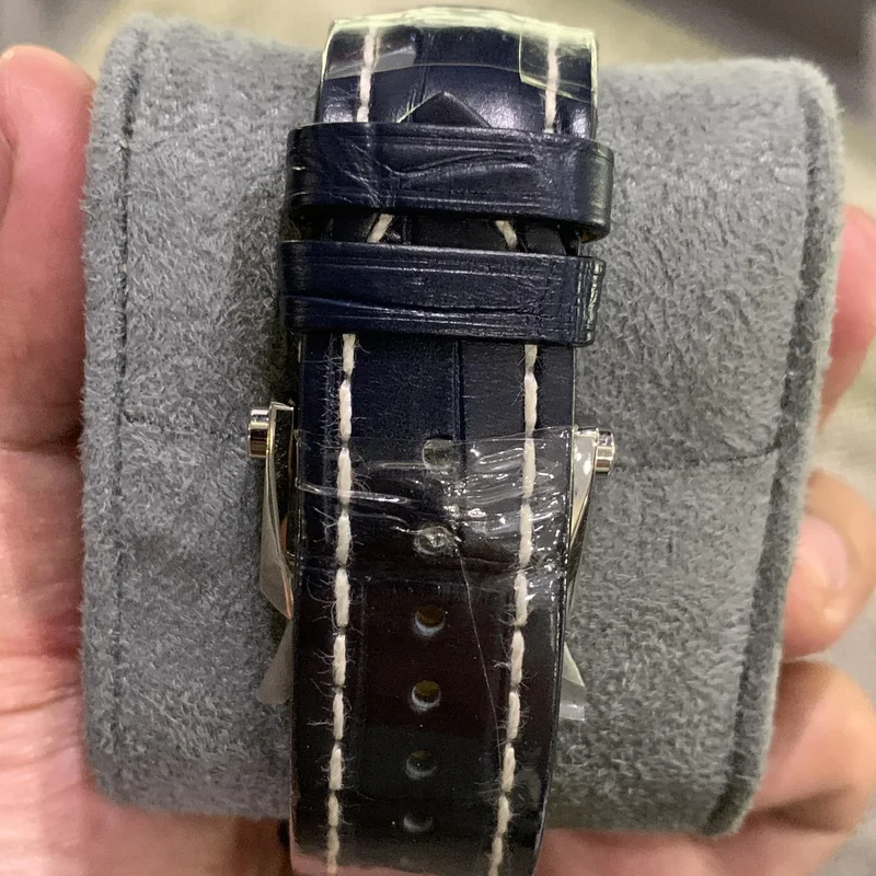 Thumb Navitimer Automatic 41 Automatic Stainless Steel / Blue / Croco / Pin