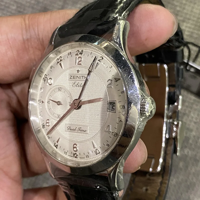 Thumb Elite Dual Time Automatic Stainless Steel / Silver