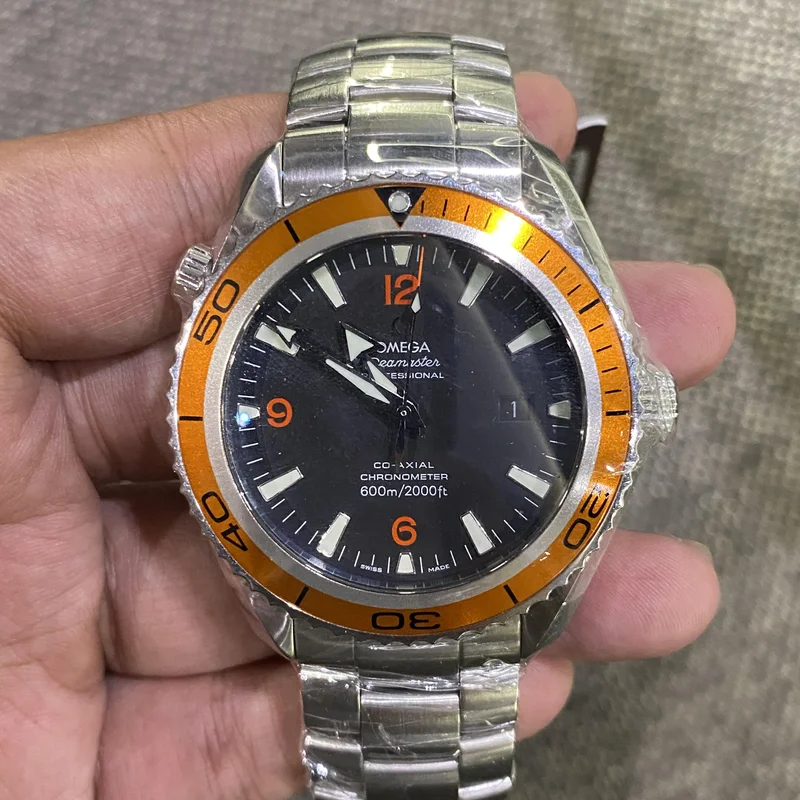 Seamaster Planet Ocean 600M Co-Axial 45.5 Stainless Steel / Orange / Bracelet