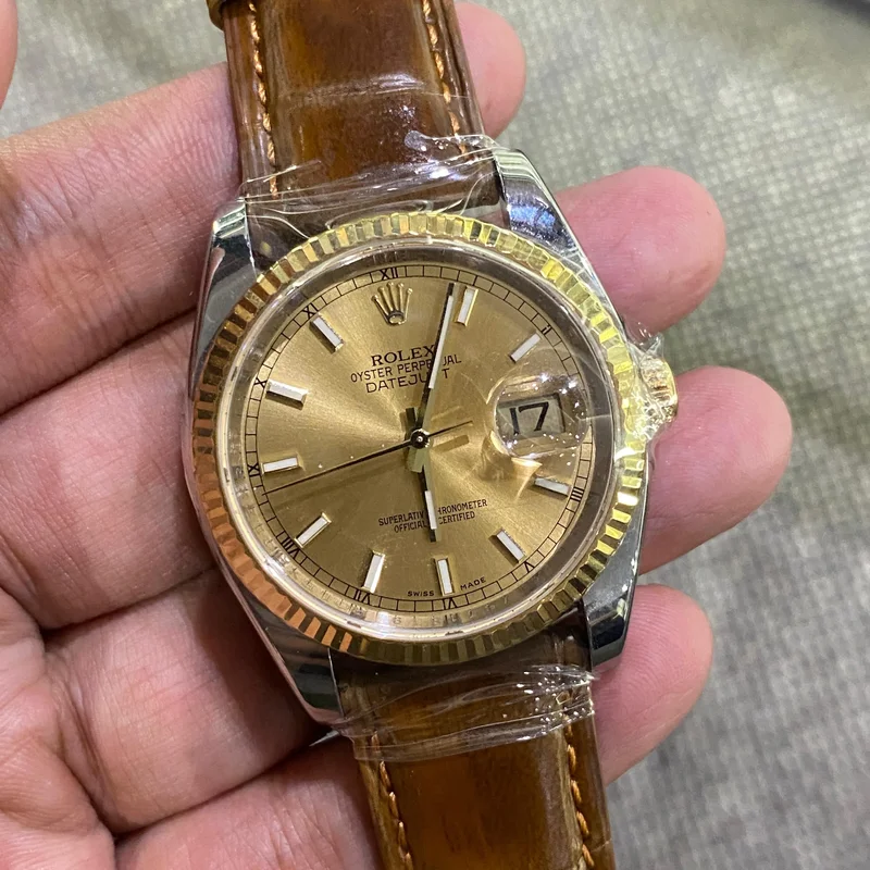 Datejust 36 Rolesor Yellow Fluted / Oyster / Champagne