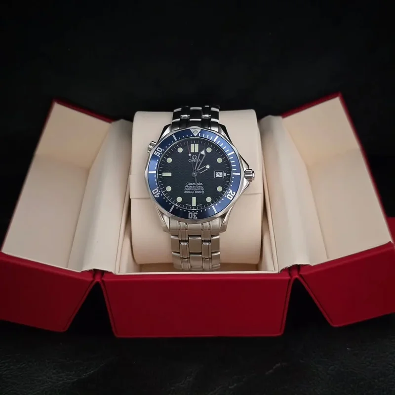 Thumb Seamaster Diver 300M Automatic 41 Stainless Steel / Blue / Bracelet / James Bond