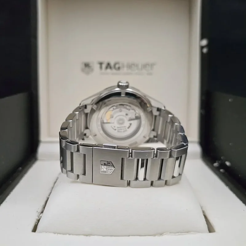 Thumb Carrera Calibre 5 Day Date Stainless Steel / Blue / Bracelet