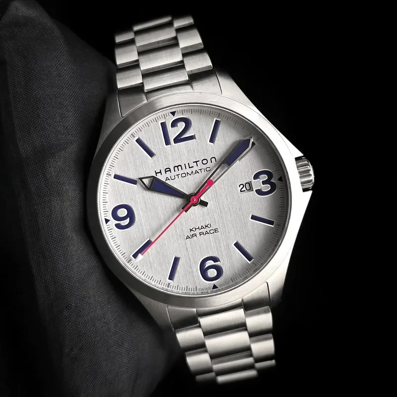 Khaki Aviation Air Race 42 Auto Grey / Bracelet