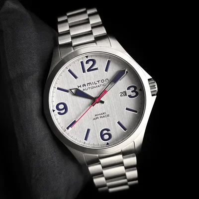 Khaki Aviation Air Race 42 Auto Grey / Bracelet