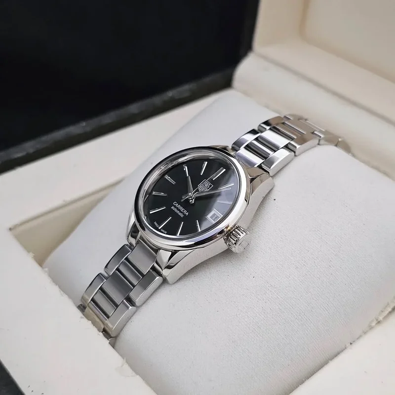 Thumb Carrera Calibre 9 28 Stainless Steel / Black / Bracelet