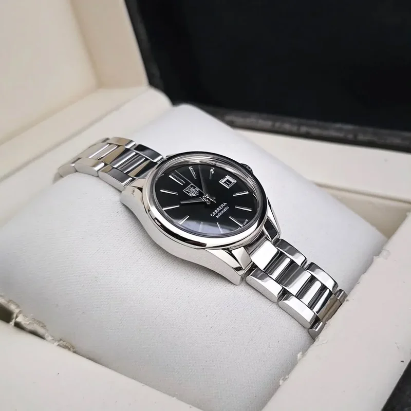 Thumb Carrera Calibre 9 28 Stainless Steel / Black / Bracelet