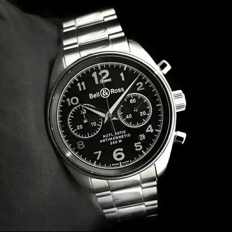 BR 126 Officer Black Chronograph