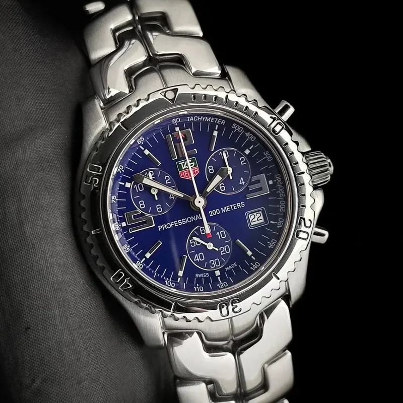 Link Quartz Professional Chronograph Stainless Steel / Blue
