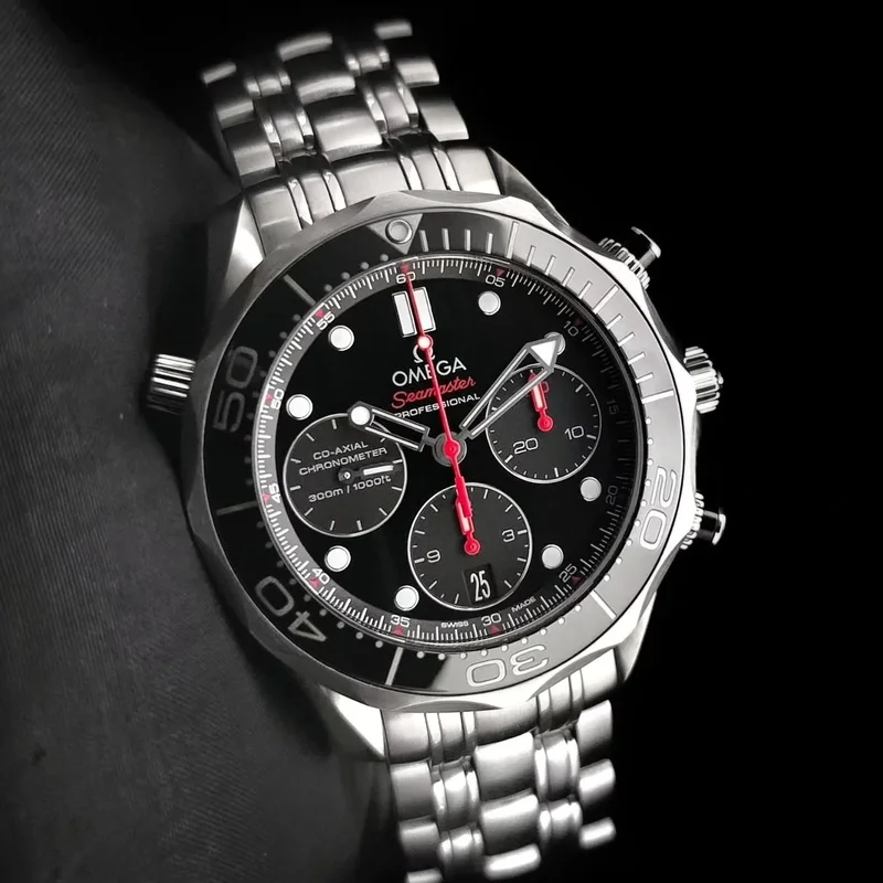Seamaster Diver 300M Co-Axial 41.5 Chronograph Stainless Steel / Black / Bracelet