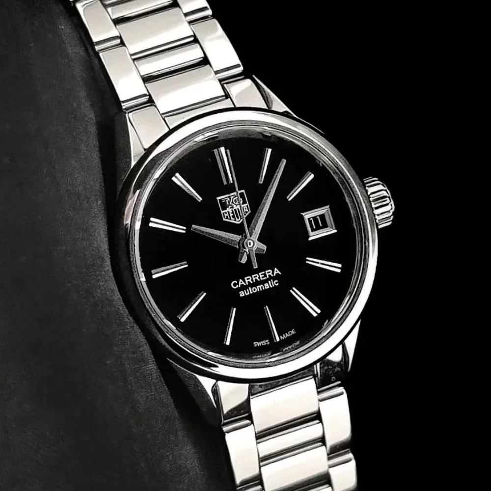 Carrera Calibre 9 28 Stainless Steel / Black / Bracelet
