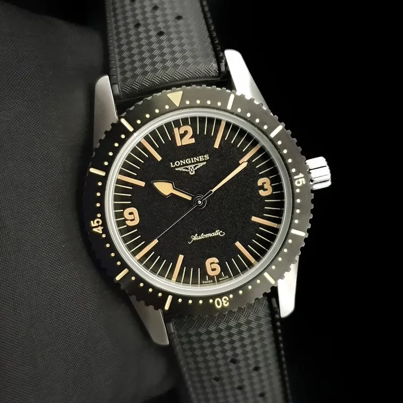 Skin Diver Stainless Steel / Black / Rubber