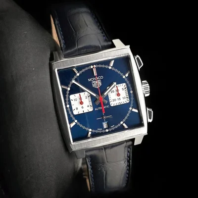 Monaco Calibre Heuer 02 Stainless Steel / Blue