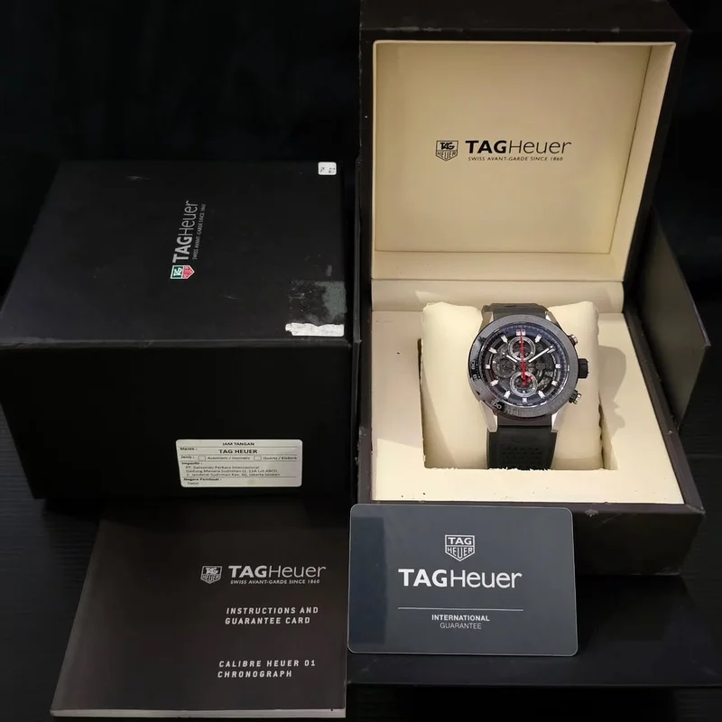 Thumb Carrera Calibre Heuer 01 45 Stainless Steel / Skeleton / Rubber