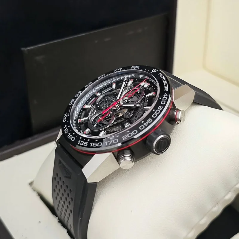 Thumb Carrera Calibre Heuer 01 45 Stainless Steel / Skeleton / Rubber