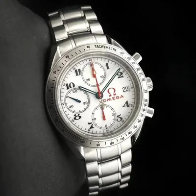 Speedmaster Date 40 Stainless Steel / White / Bracelet / Olympic Timeless