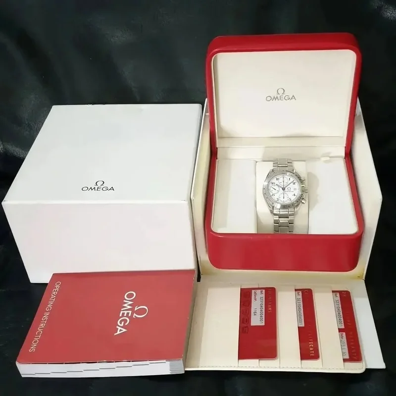 Thumb Speedmaster Date 40 Stainless Steel / White / Bracelet / Olympic Timeless