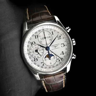 Master Collection 40 Chronograph Calendar Stainless Steel / Silver / Alligator